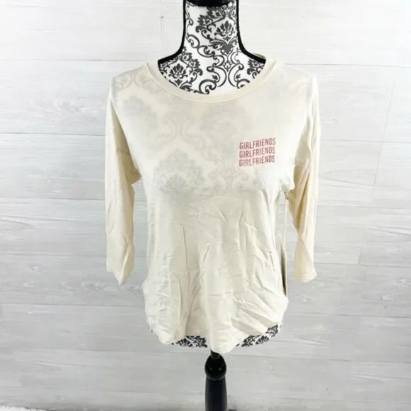 Mate The Label Girlfriends Devi 3/4 Sleeves Organic T-Shirt Top NWT - Picture 3 of 11